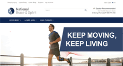 Desktop Screenshot of nationalbraceandsplint.com